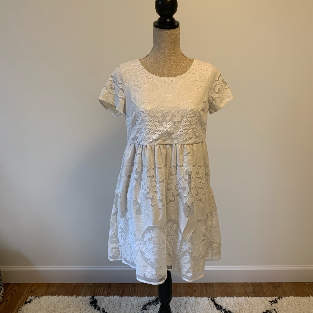 Cream Lace Dress